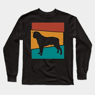 Retro Dog I English Mastiff Long Sleeve T-Shirt